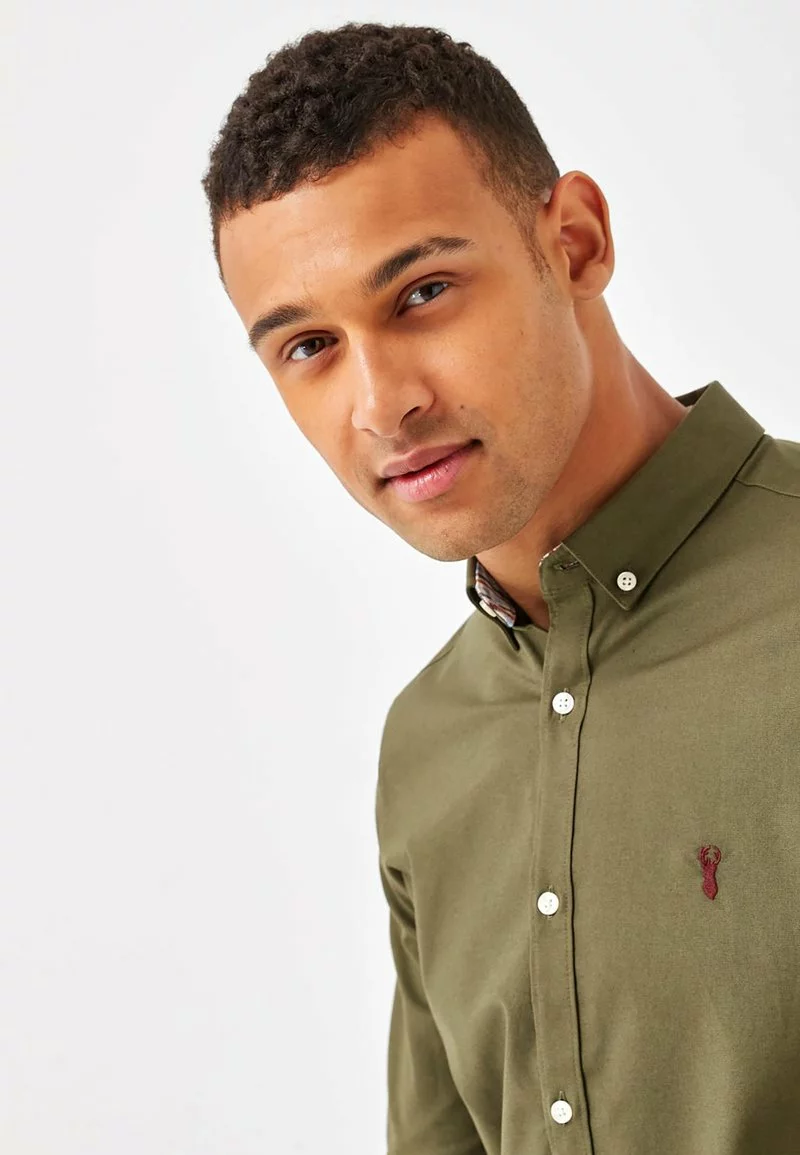 Next Herren LONG SLEEVE OXFORD - Hemd - Green 3 Next Herren LONG SLEEVE OXFORD - Hemd - Green – Bild 3