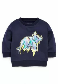 Next Kinder DINOSAUR CREW NECK - Sweatshirt - Navy Blue