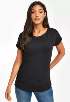 Next Damen T-Shirt Basic - Black