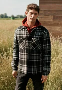 Next Herren CHECK - Hemd - Black