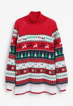 Next CHRISTMAS - Strickpullover - Red, Blue, White | Damen