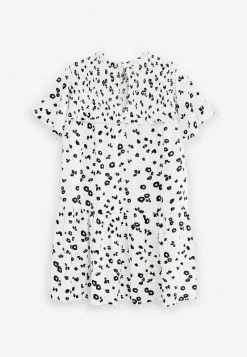 Next Kinder SLEEVE - Freizeitkleid - White Black Print -Next Großes Kaufhaus ac38228723c44d07a607819698b48a4b