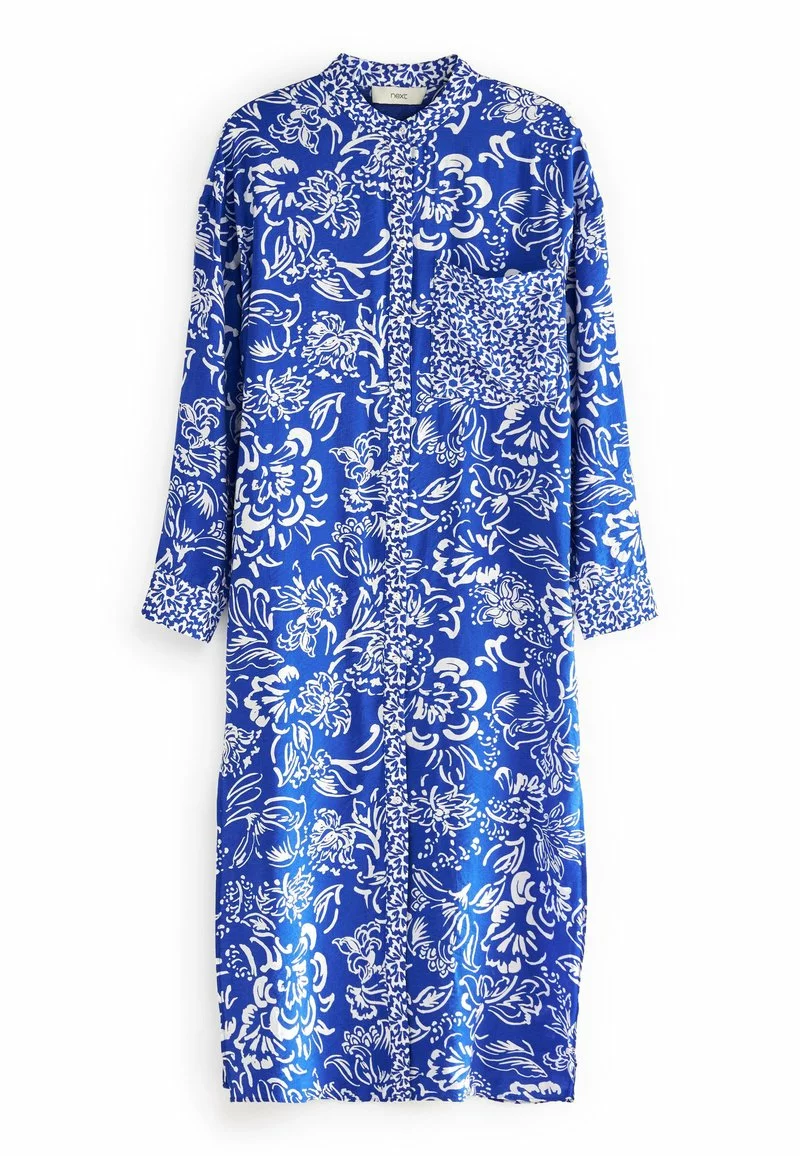 Next Damen Hemdbluse - Blue White Floral 4 Next Damen Hemdbluse - Blue White Floral – Bild 4