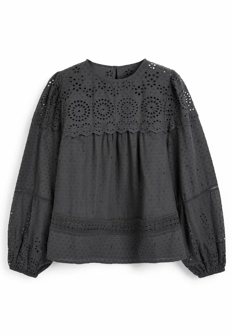 Next Damen Bluse - Charcoal 1 Next Damen Bluse - Charcoal