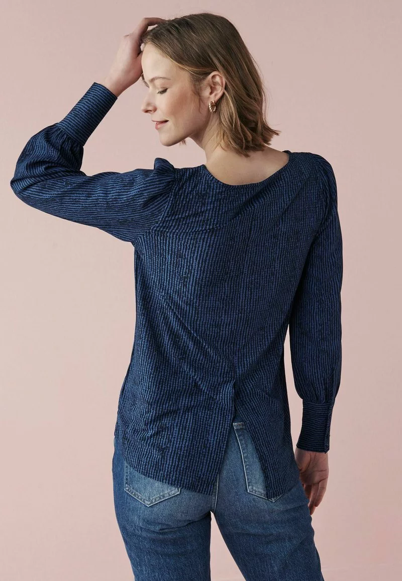 Next Damen CUFF - Bluse - Navy Blue Print 1 Next Damen CUFF - Bluse - Navy Blue Print