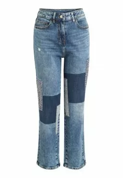 Next Damen Jeans Straight Leg - Blue