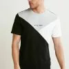Next BLOCKED - T-Shirt Print - Black Grey Mono | Herren