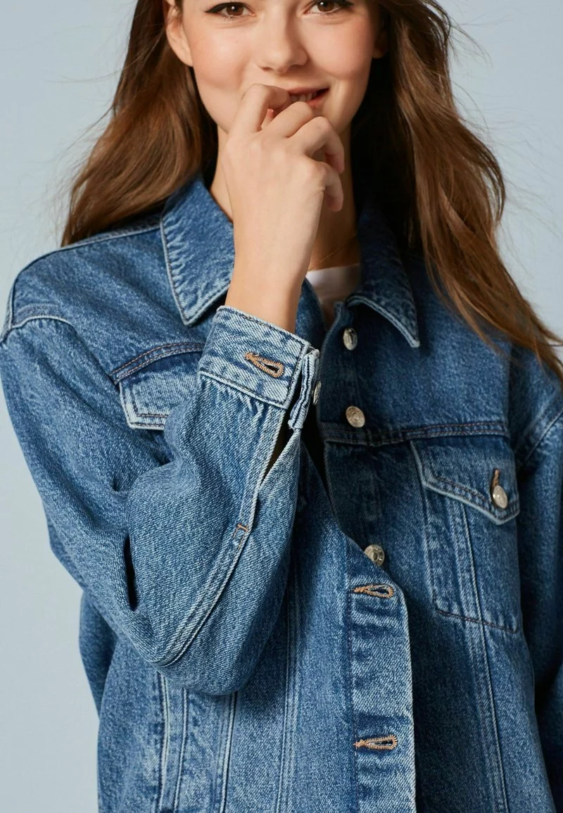 Next Damen OVERSIZED - Jeansjacke - Mid Blue 3 Next Damen OVERSIZED - Jeansjacke - Mid Blue – Bild 3