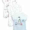 Next 3 PACK - Jumpsuit - White Blue Boat | Kinder