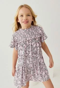 Next Kinder SLEEVE - Freizeitkleid - Pink Floral Print