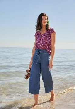 Next Damen Flared Jeans - Dark Blue