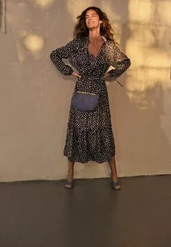 Next Damen SATIN TIE NECK - Freizeitkleid - Black