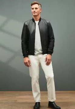 Next Herren Lederjacke - Black