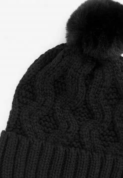 Next Damen CABLE POM - Mütze - Black -Next Großes Kaufhaus b16e6cd87e484657a07be74bc0908069