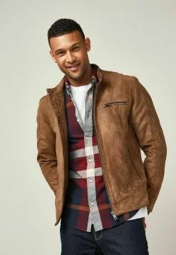 Next Herren RACER - Kunstlederjacke - Tan Brown -Next Großes Kaufhaus b1a7373f87a5441cbf31227721de8fac