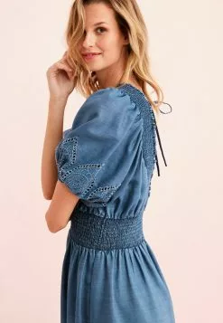 Next Damen V-NECK SHIRRED - Freizeitkleid - Blue 7 Next Damen V-NECK SHIRRED - Freizeitkleid - Blue -Next Großes Kaufhaus b1fa371825d342429f07c081201970b2