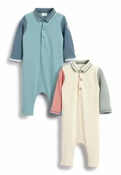 Next Kinder 2 PACK LONG SLEEVED - Jumpsuit - Blue/beige