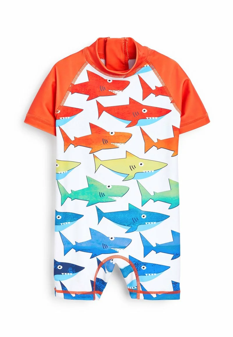 Next Kinder SET SUNSAFE - Badeanzug - Orange 1 Next Kinder SET SUNSAFE - Badeanzug - Orange