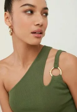 Next Damen CUT OUT DETAIL ASYMMETRIC TOP - Bluse - Khaki -Next Großes Kaufhaus b28afadb30024301ba054dae34e6c517