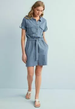 Next Damen UTILITY - Blusenkleid - Blue