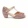 Next Kinder OCCASION GLITTER HEEL MARY JANE - Riemchenballerina - Rose Gold Pink Glitter