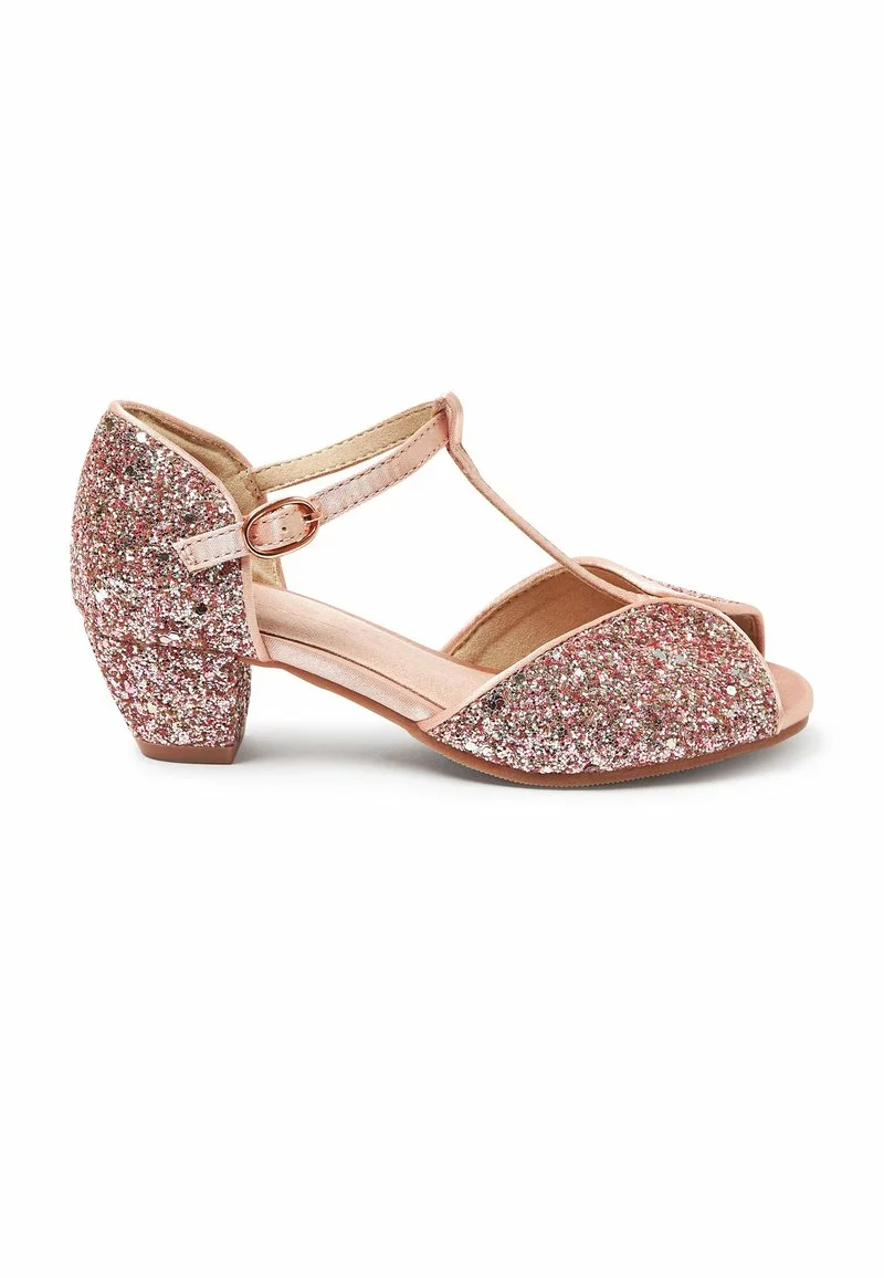 Next Kinder OCCASION GLITTER HEEL MARY JANE - Riemchenballerina - Rose Gold Pink Glitter 1 Next Kinder OCCASION GLITTER HEEL MARY JANE - Riemchenballerina - Rose Gold Pink Glitter