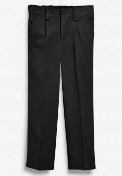 Next BLACK PLEAT FRONT SLIM FIT TROUSERS (3-16YRS) - Stoffhose - Black | Kinder