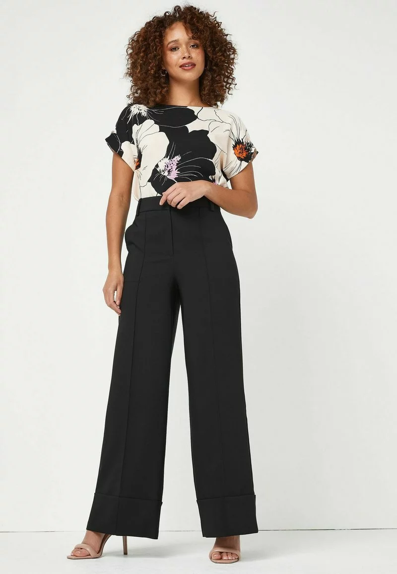 Next Damen HIGH WAISTED - Stoffhose - Black 2 Next Damen HIGH WAISTED - Stoffhose - Black – Bild 2