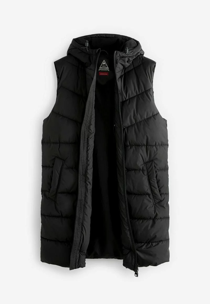 Next Herren SHOWER RESISTANT LONGLINE PUFFER - Weste - Black 6 Next Herren SHOWER RESISTANT LONGLINE PUFFER - Weste - Black – Bild 6