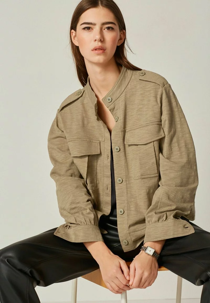 Next Damen SLUB UTILITY - Leichte Jacke - Khaki Green 4 Next Damen SLUB UTILITY - Leichte Jacke - Khaki Green – Bild 4