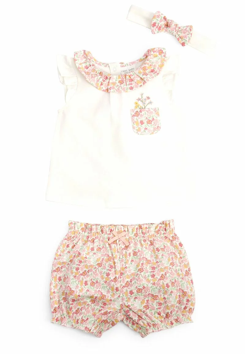 Next Kinder 3SET - Shorts - Pink Baby Ditsy Floral 1 Next Kinder 3SET - Shorts - Pink Baby Ditsy Floral