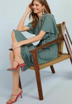 Next Blusenkleid - Green Geo Print | Damen -Next Großes Kaufhaus b45b65654f5b49188689bf176f8200c7