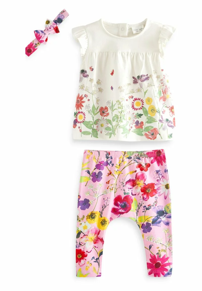 Next Kinder SET (0MTHS-3YRS) - Leggings - Hosen - Bright Pink Floral 1 Next Kinder SET (0MTHS-3YRS) - Leggings - Hosen - Bright Pink Floral