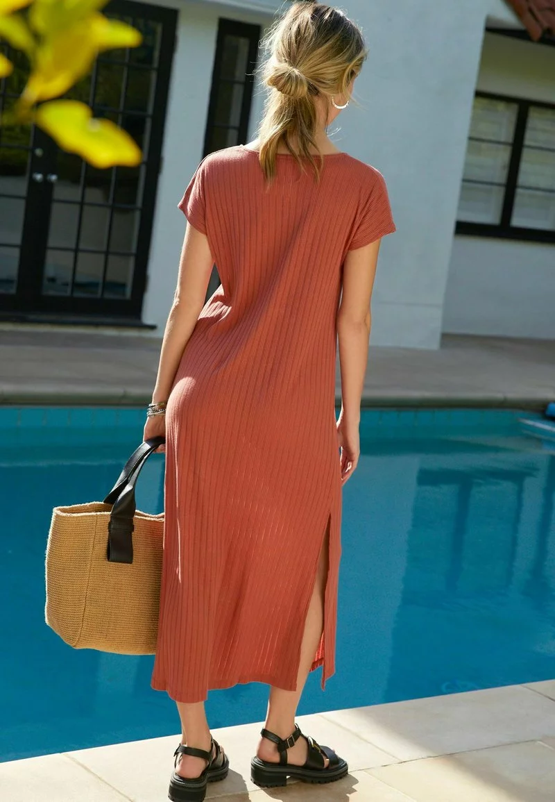 Next Damen RIB KAFTAN - Strandaccessoire - Pink 2 Next Damen RIB KAFTAN - Strandaccessoire - Pink – Bild 2