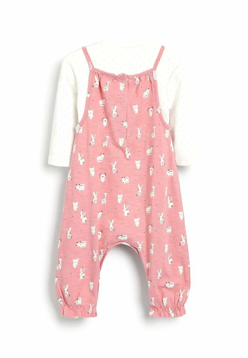 Next PRINTED AND SET - Latzhose - Pink | Kinder 1 Next PRINTED AND SET - Latzhose - Pink | Kinder