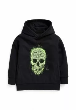 Next Kinder SKULL GRAFFITI - Kapuzenpullover - Black