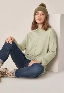 Next Damen LONG COSY - Strickpullover - Green -Next Großes Kaufhaus b6d469de03ee4b86a6c504dc4f333235