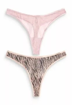 Next Damen 2 PACK - String - Zebra Print Pink