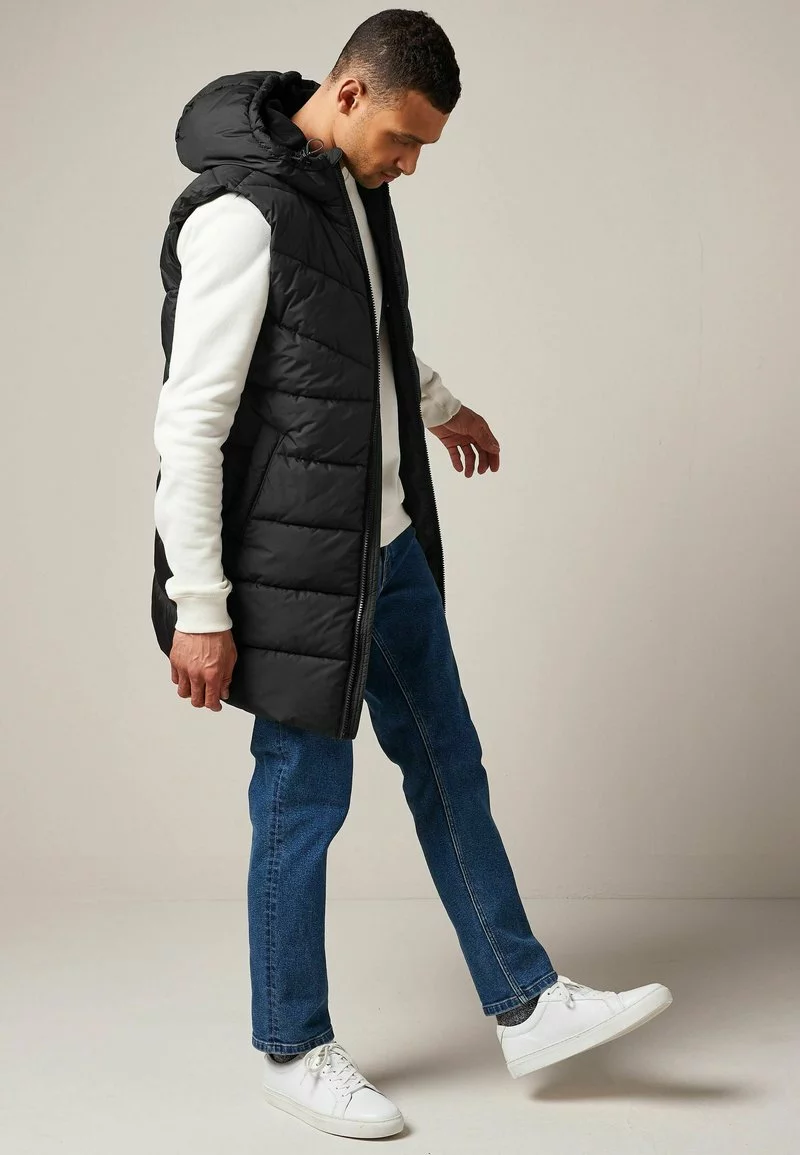 Next Herren SHOWER RESISTANT LONGLINE PUFFER - Weste - Black 2 Next Herren SHOWER RESISTANT LONGLINE PUFFER - Weste - Black – Bild 2