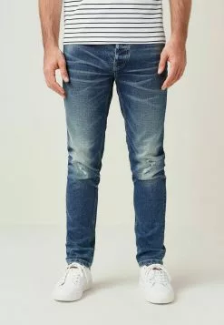 Next Herren Jeans Slim Fit - Blue Ripped
