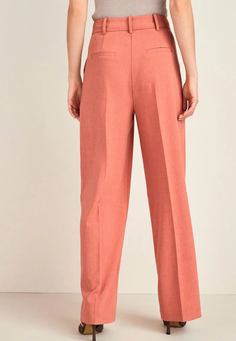 Next Damen PLEATED FRONT WIDE LEG - Stoffhose - Pink 2 Next Damen PLEATED FRONT WIDE LEG - Stoffhose - Pink – Bild 2