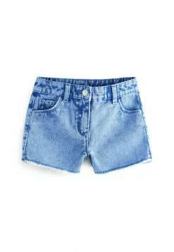 Next Kinder FRAYED HEM - Jeans Shorts - Blue