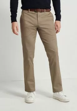 Next Herren STRETCH - Chino - Stone Geometric Pattern