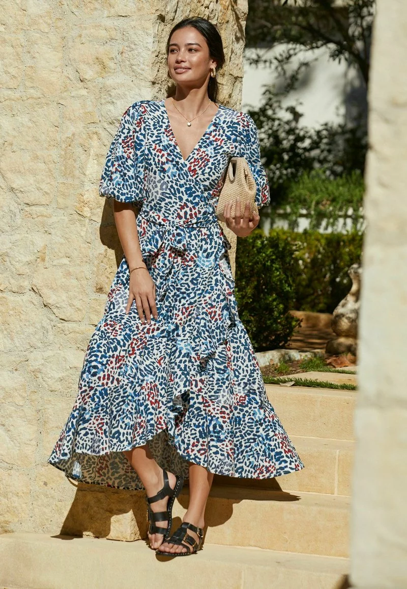 Next Damen Maxikleid - Blue White 1 Next Damen Maxikleid - Blue White