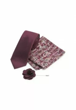 Next Herren Einstecktuch - Burgundy Red