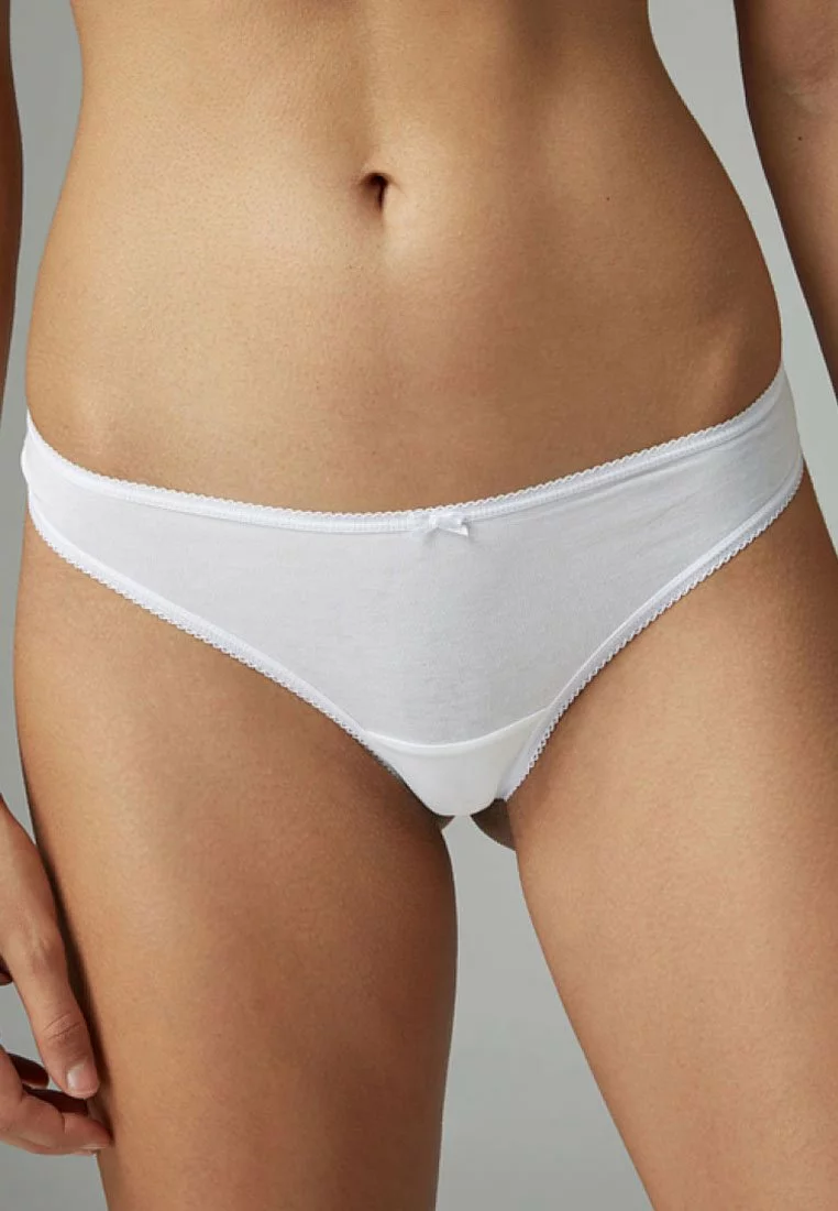 Next Damen COTTON KNICKERS SEVEN PACK-THONG - String - White 3 Next Damen COTTON KNICKERS SEVEN PACK-THONG - String - White – Bild 3