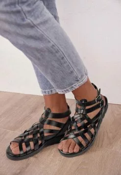 Next Damen Keilsandalette - Black