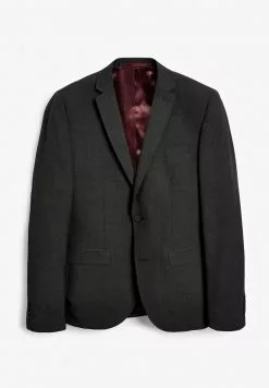 Next Herren Strukturierter Anzug Aus Wollmischgewebe Skinny Fit - Anzugsakko - Grey -Next Großes Kaufhaus bb302fe8857f4d3f81eb6d11071e106e