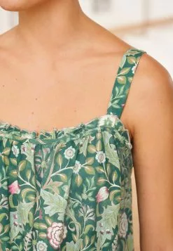 Next Damen MORRIS & CO. AT SLIP - Nachthemd - Green Floral -Next Großes Kaufhaus bbb52f1293dc466c95e3c580bec77a27