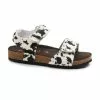 Next Kinder ADJUSTABLE STRAP - Riemensandalette - White Leather Cow Print